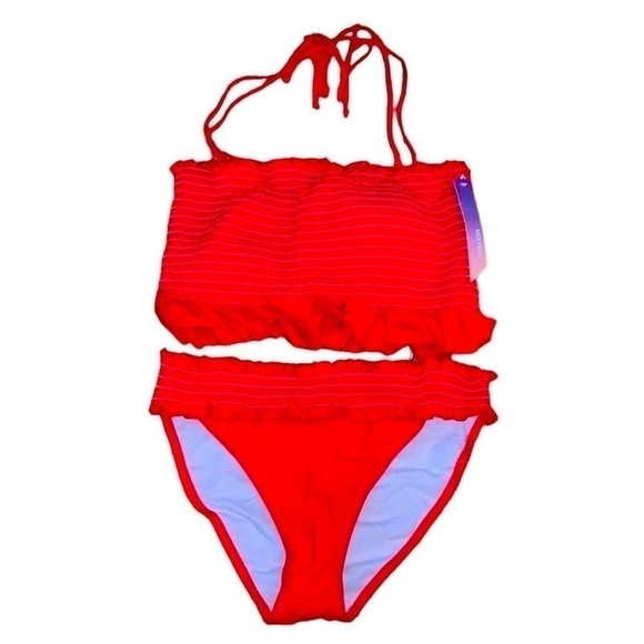 𝅺molybell Red 2 Piece Medium Swim Suit - Picture 1 of 2